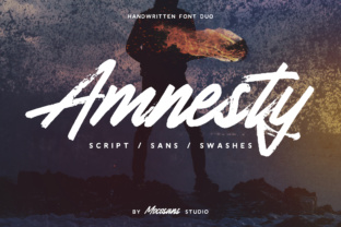 Amnesty Font: Rustic Script for Editorial Design