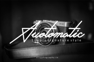 Auotomatic Font: Modern Signature Script for Digital Marketing