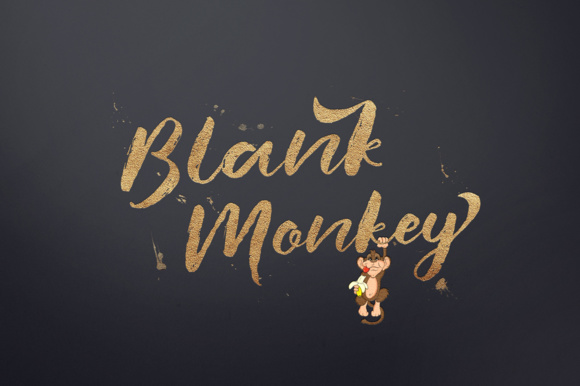 Blank Monkey Font: Refined Script for Editorial Design