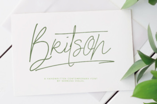 Britson Font: Bright Script Handwritten Typography for Digital Campaigns