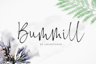 Bummill Font: Elevating Boutique Branding with Elegant Script