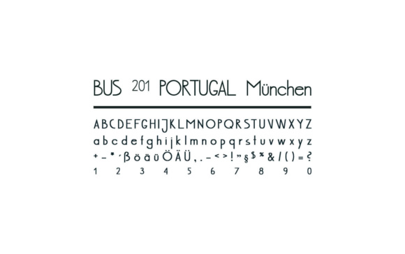 Bus 201 Portugal München Font for Small Business Branding