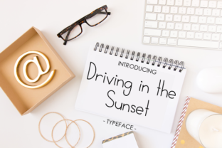 Driving in the Sunset Font for Relaxed Marketing Designs