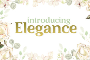 Elegance Font: A Soft Serif for Spring Design