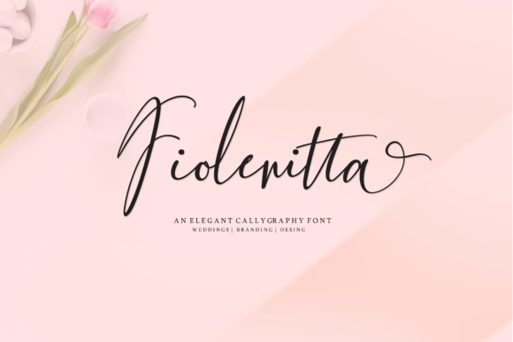 Fiolenitta Font Review for Feminine Campaign Design