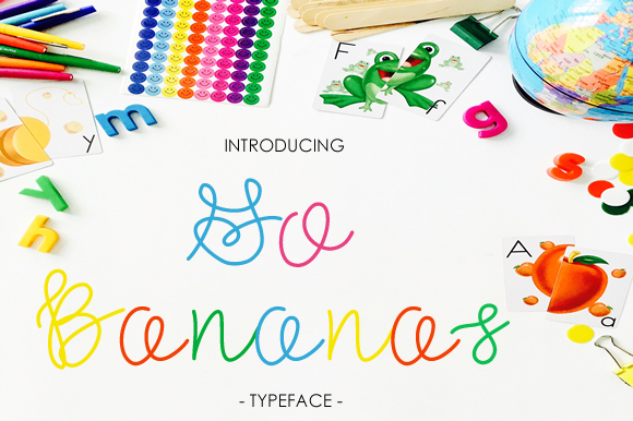 Go Bananas Font: Refined Cursive for Handmade Labels