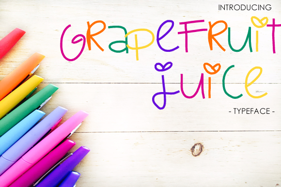Grapefruit Juice Font: Girly Script for Handmade Labels