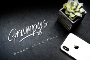 Grumpys Font: Textured Sass for Handmade Labels