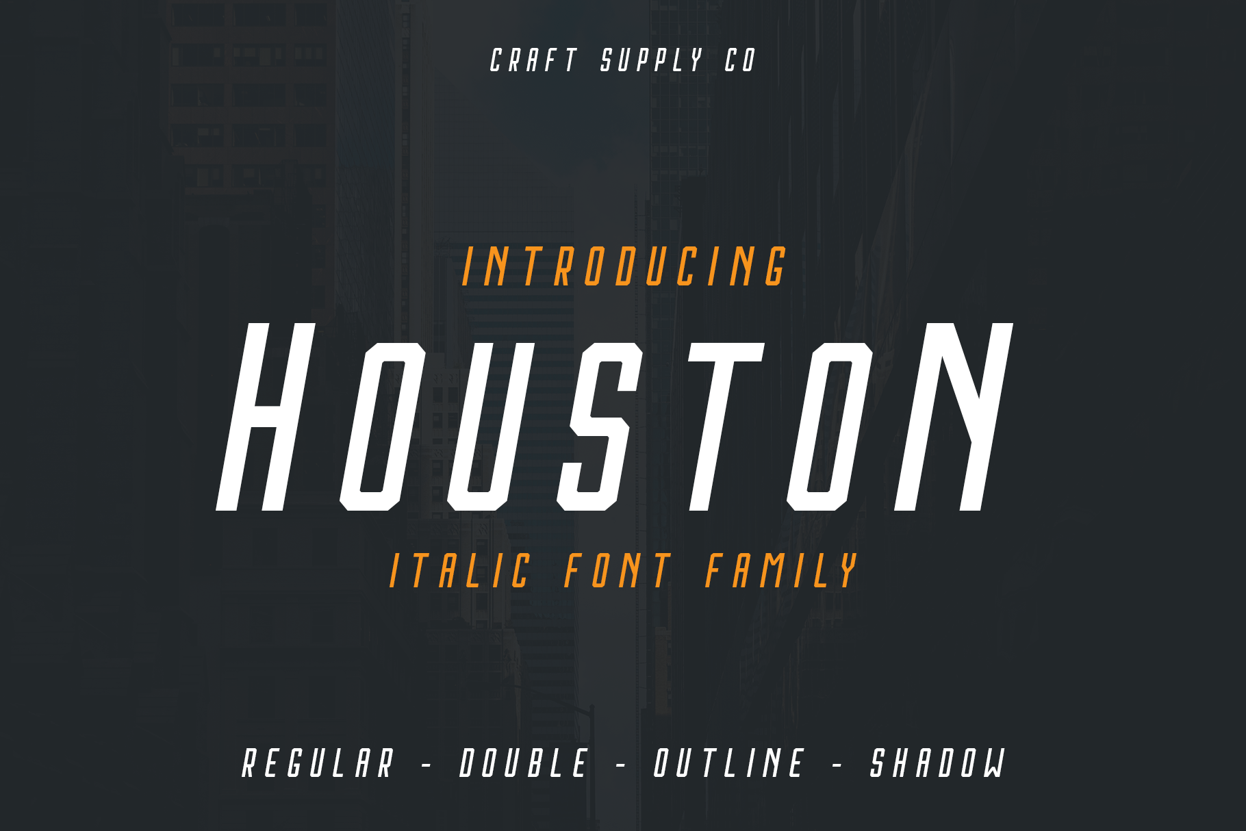 Houston Italic: A Bold and Trendy Font for Crafters