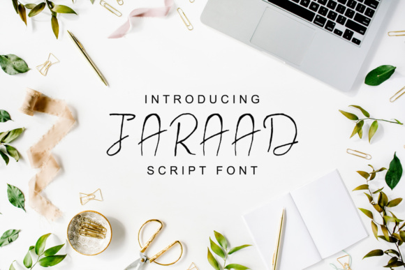 Jaraad Family Font for Handmade Labels and Branding