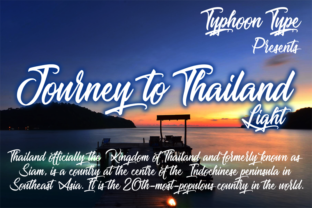Journey to Thailand Light Font for Clean Brand Identity Design