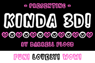 Kinda 3D: A Charming 3D Font for Creative Branding