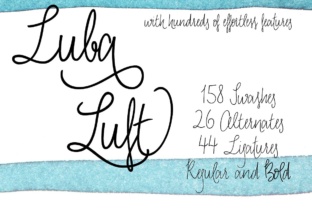 Luba Luft Bold Font for Airy Brand Identity Design