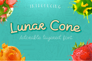 Lunar Cone Font: Bouncy Display Type for Campaigns