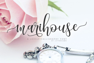 Marihouse Script Font for Handmade Products and Branding