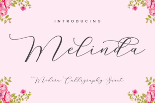 Melinda Script Font for Handmade Products