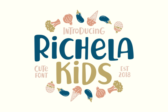 Richela Kids Font: Playful Script Typography for Web Design