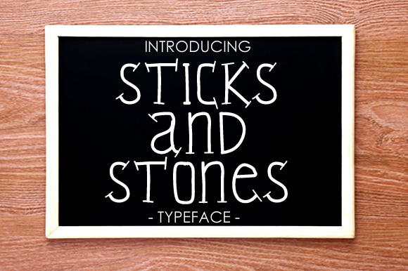 Sticks and Stones Font for Organic Web Design