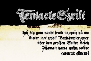 Tentacle Szrift Font Review for Handmade Products
