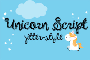 Unicorn Script Jitter Font for Playful Brand Identity Design