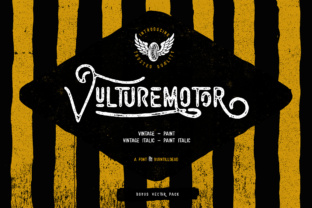 Vulturemotor Font: Handmade Style for Makers